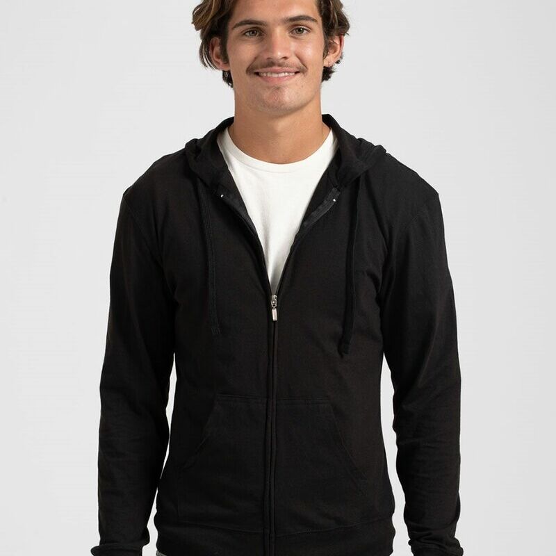 Beach Full-Zip Hooded Long Sleeve T-Shirt Thumbnail