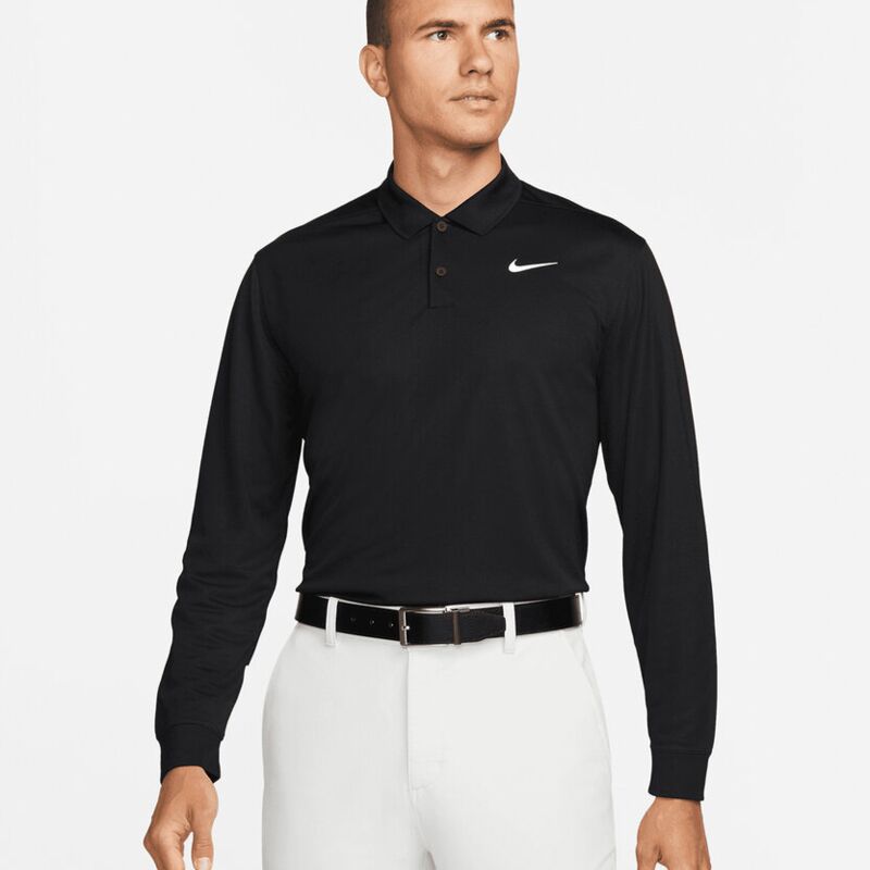 Nike Dri-FIT Victory solid long sleeve polo Thumbnail