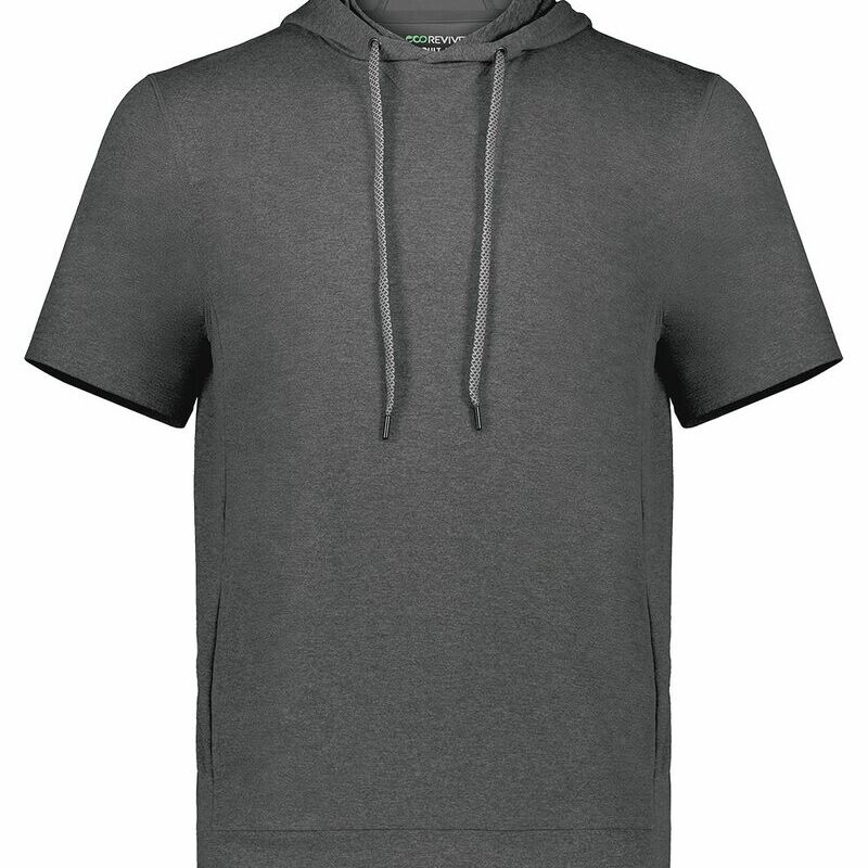 Men's Eco Revive™ Ventura Soft Knit Short Sleeve Hooded Sweatshirt Thumbnail