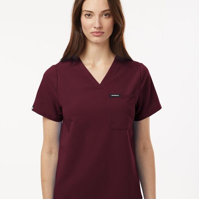 Women's Rhena Essential 1-Pocket Scrub V-Neck Top Thumbnail