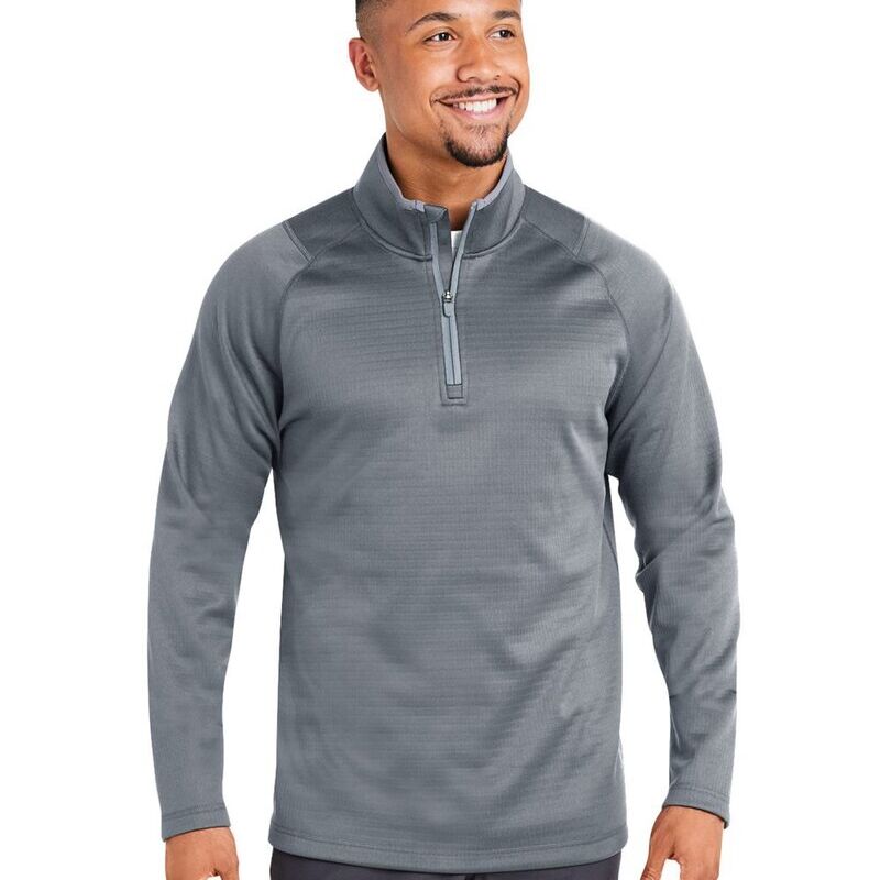 Waffle Fleece Quarter-Zip Pullover Thumbnail