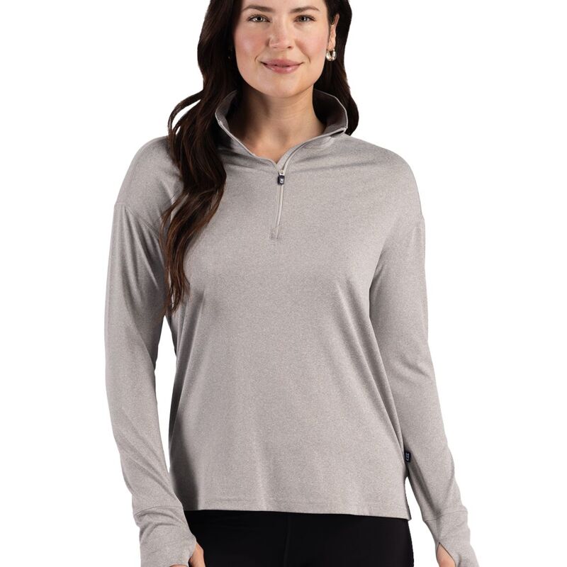 Cutter & Buck Forge Recycled Four-Way Stretch Womens Quarter Zip Pullover Thumbnail