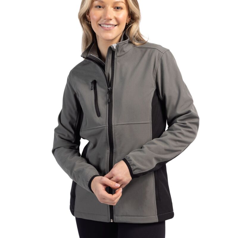 Clique Narvik Eco Stretch Softshell Full Zip Womens Jacket Thumbnail