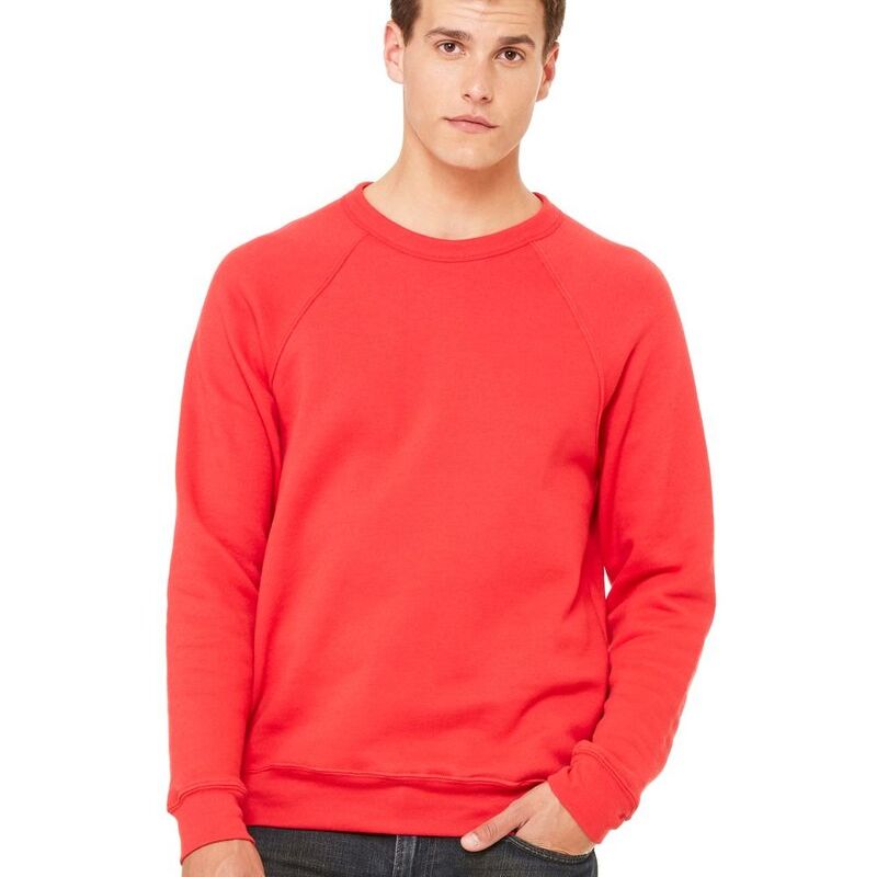 Unisex Sponge Fleece Raglan Crewneck Sweatshirt Thumbnail