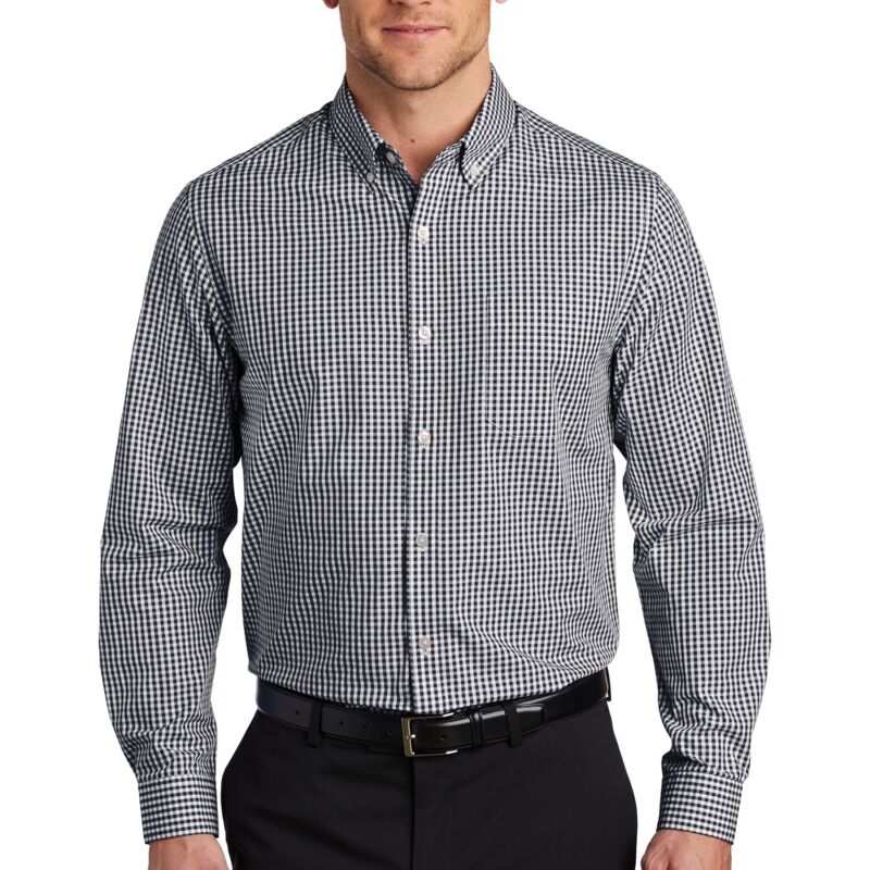 Broadcloth Gingham Easy Care Shirt Thumbnail