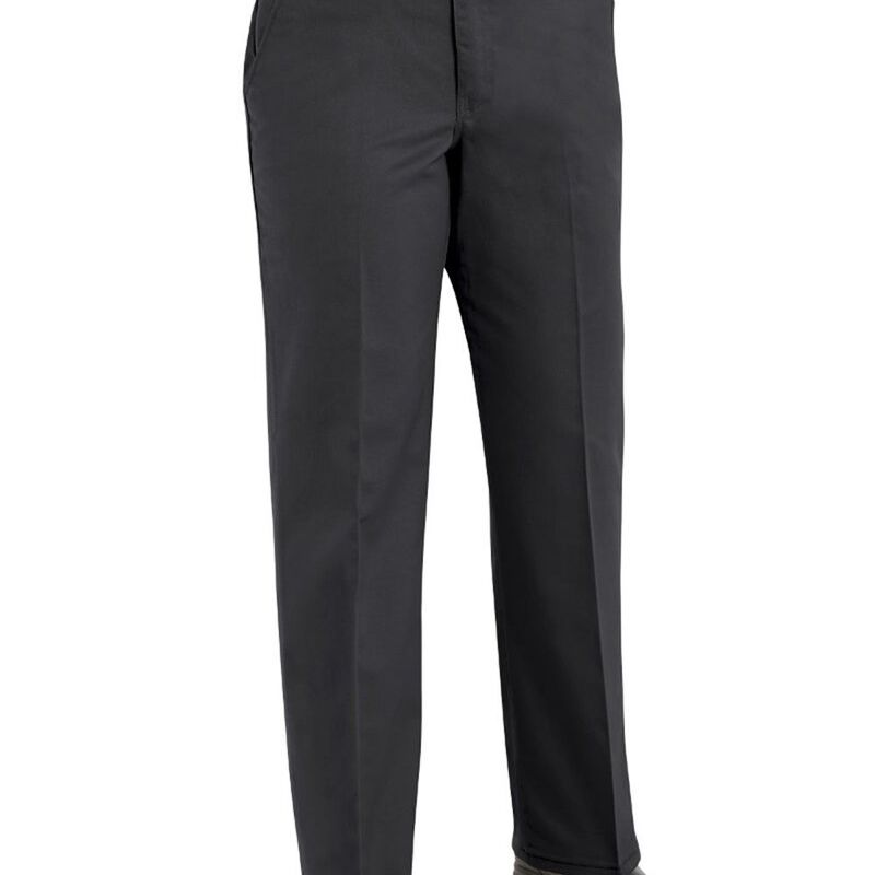 Women's Extended Sizes Plain Front Cotton Pants Thumbnail