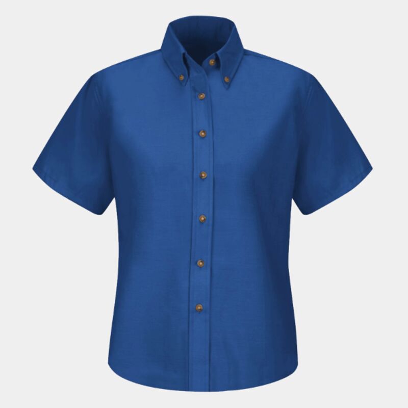 Women's Extended Sizes Poplin Dress Shirt Thumbnail