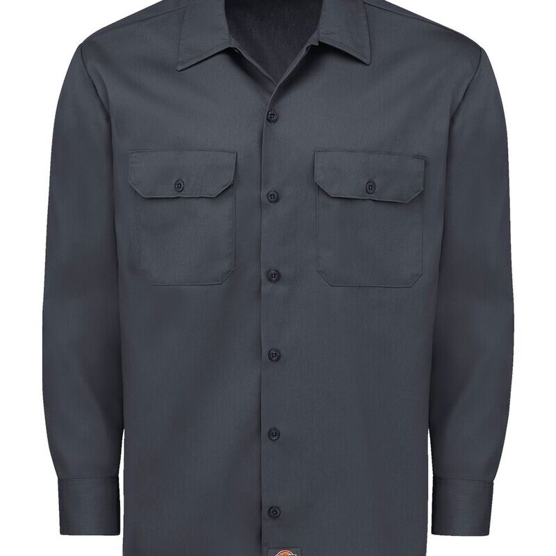 Men's Tall Long Sleeve Work Shirt Thumbnail